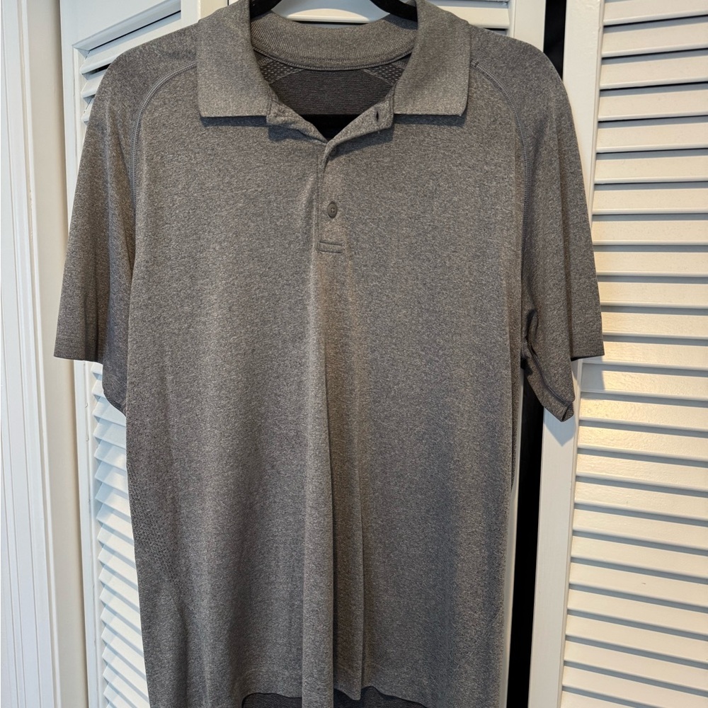 Lululemon Gray Golf Polo (Size L)